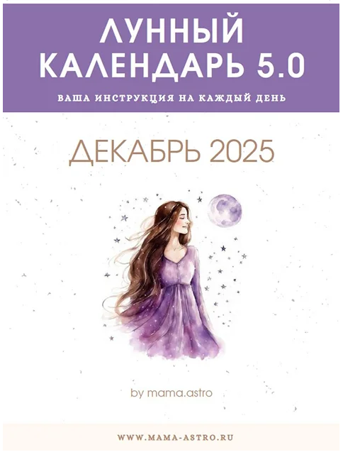 mama.astro - Лунный календарь 5.0. Ваш инструмент на каждый день (Декабрь 2025)